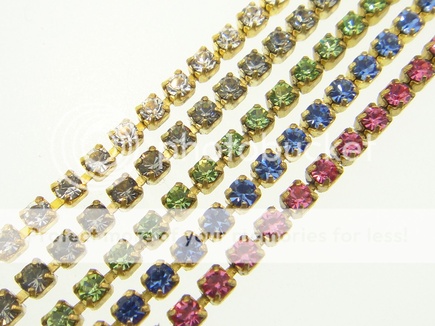Austrian Crystal Rhinestone Chain 1.7mm (11pp) 3 Feet Choose Color & Finish eBay