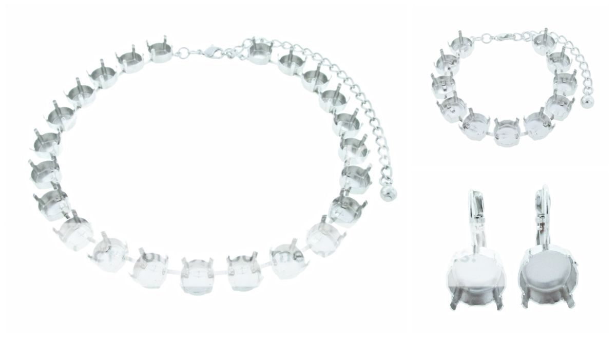 Make Your Own Jewelry Kit 11mm Empty Cup Chain Starter Kit