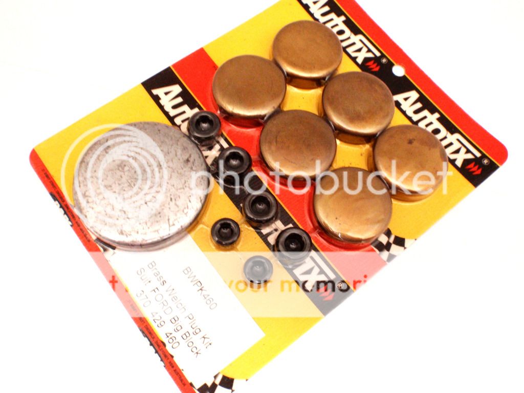 New BB Ford 370 429 460 Brass Welch Welsh Freeze Core Plug Set Gallery